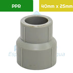Reducción Larga PPR 40 mm x 25 mm Aguafer