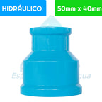 Reducción Larga PVC Hidráulico 50 mm x 40 mm Aguafer