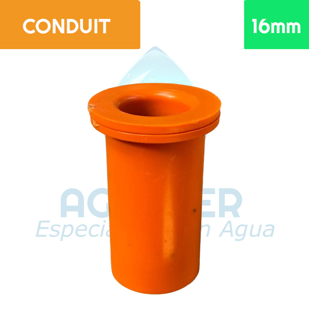 Salida de Caja PVC Conduit 16 mm Aguafer