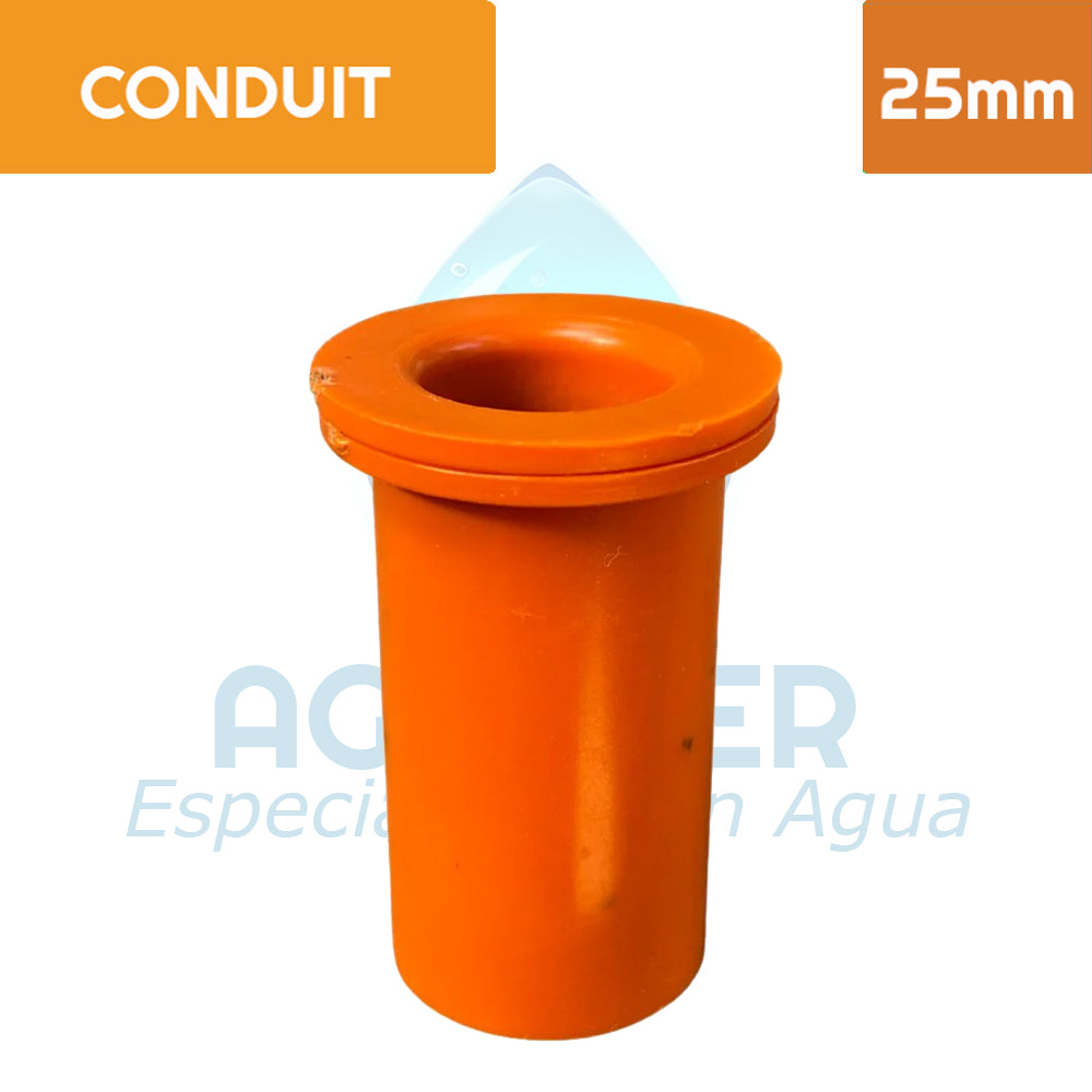 Salida de Caja Conduit PVC 25 mm Aguafer