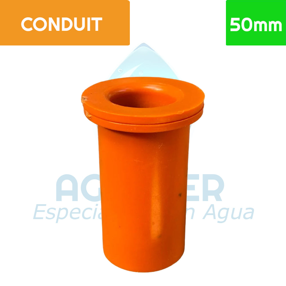 Salida de Caja PVC Conduit 50 mm Aguafer