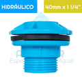 Salida Estanque PVC Hidráulico 40 mm Aguafer
