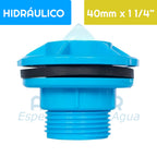 Salida Estanque PVC Hidráulico 40 mm Aguafer