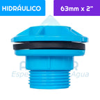 Salida Estanque PVC Hidráulico 63 mm Aguafer