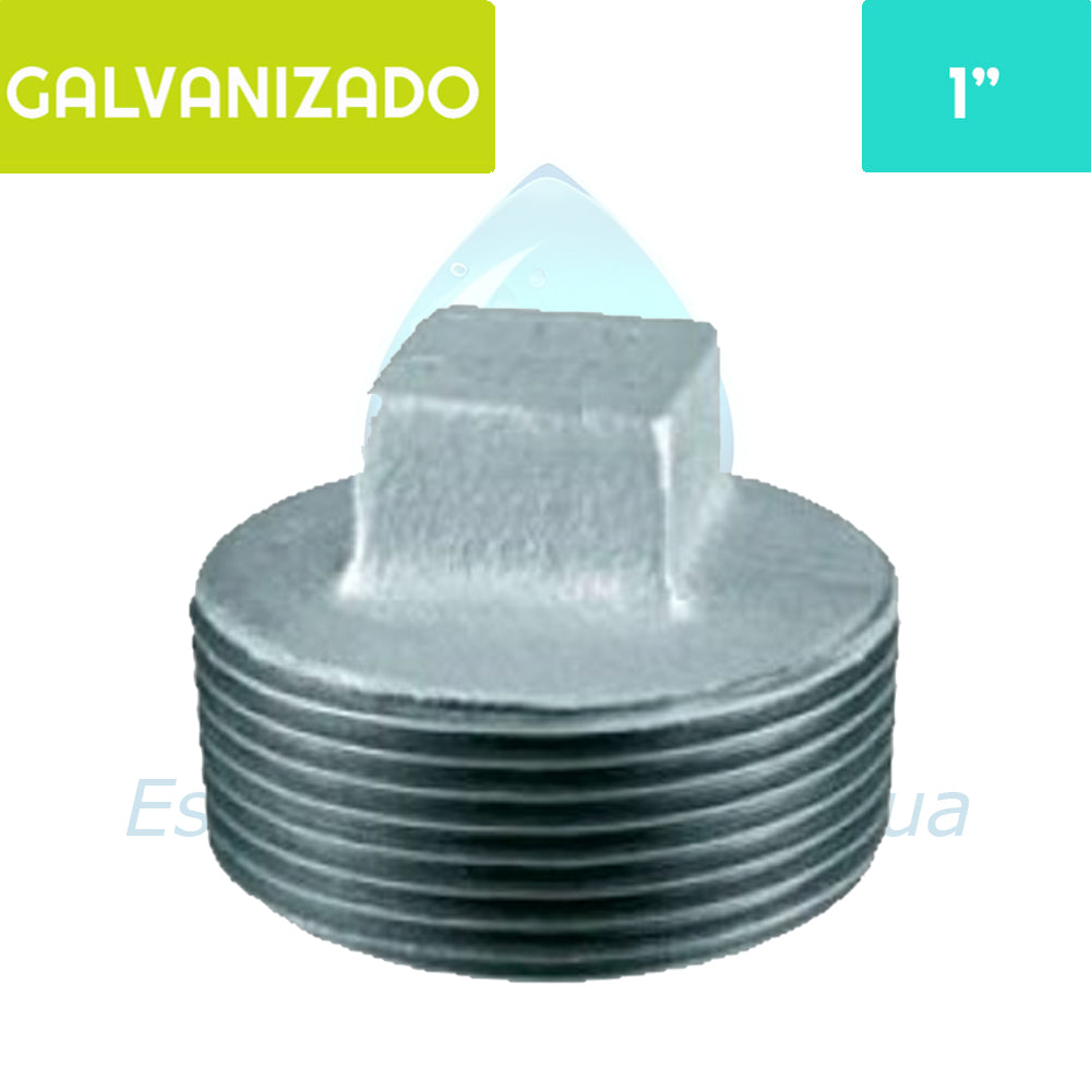 Tapa Tornillo HE Acero Galvanizado 1" Aguafer