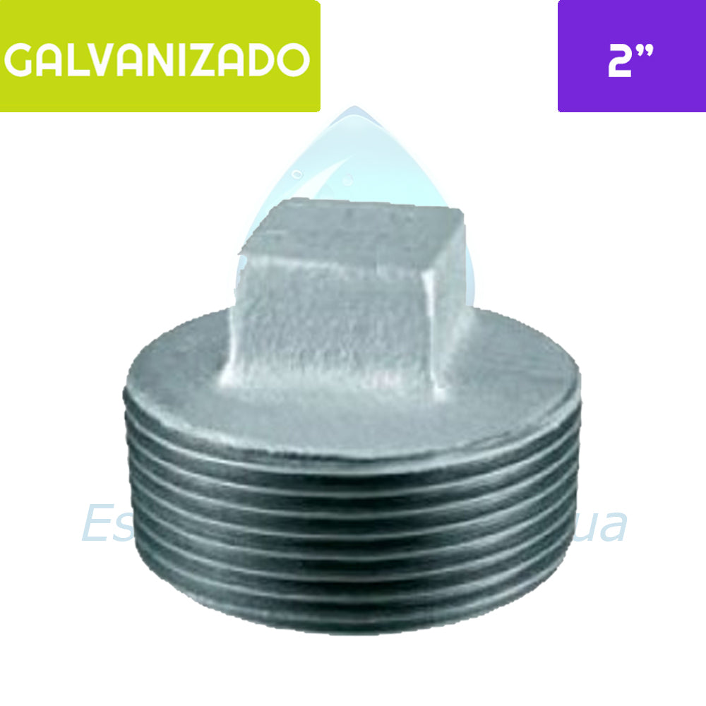Tapa Tornillo HE Acero Galvanizado 2" Aguafer