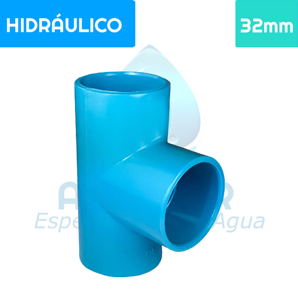 TEE PVC Hidráulico 32 mm Aguafer