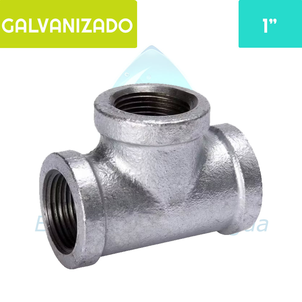 TEE HI Acero Galvanizado 1"