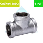 TEE HI Acero Galvanizado 1 1/2"