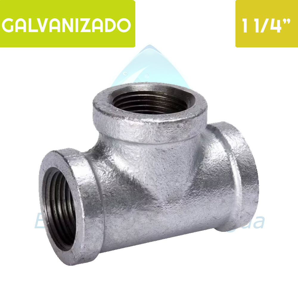 TEE HI Acero Galvanizado 1 1/4"