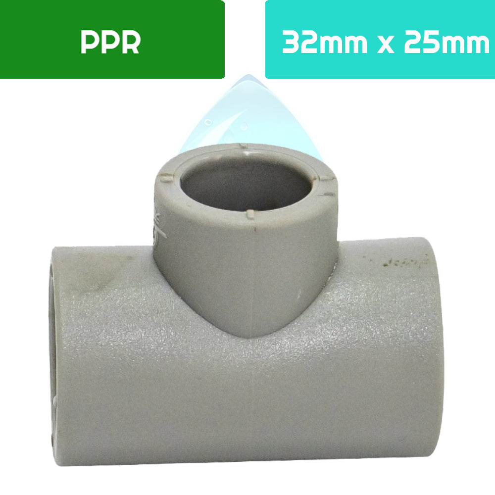 TEE Reducción PPR 32 mm x 25 mm
