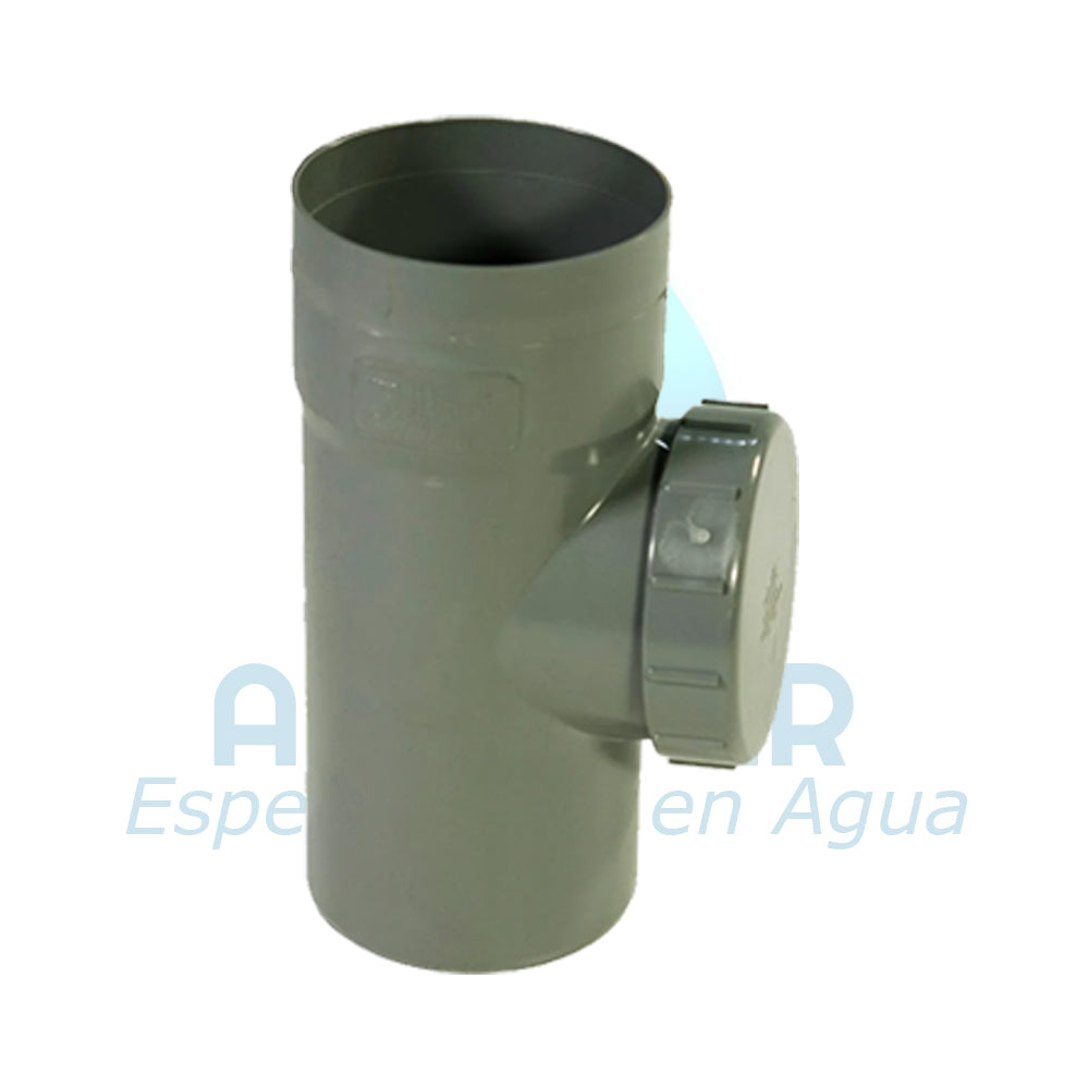 TEE de Registro Pvc Sanitario 110 mm x 110 mm Aguafer
