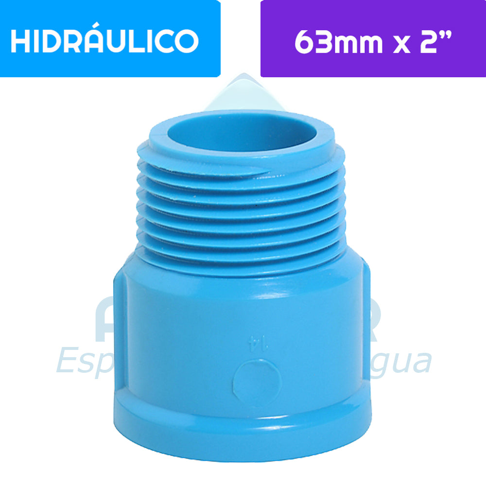Terminal HE PVC Hidráulico 63 mm x 2"