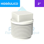 Tapa tornillo HE PVC Hidráulico 2" Aguafer