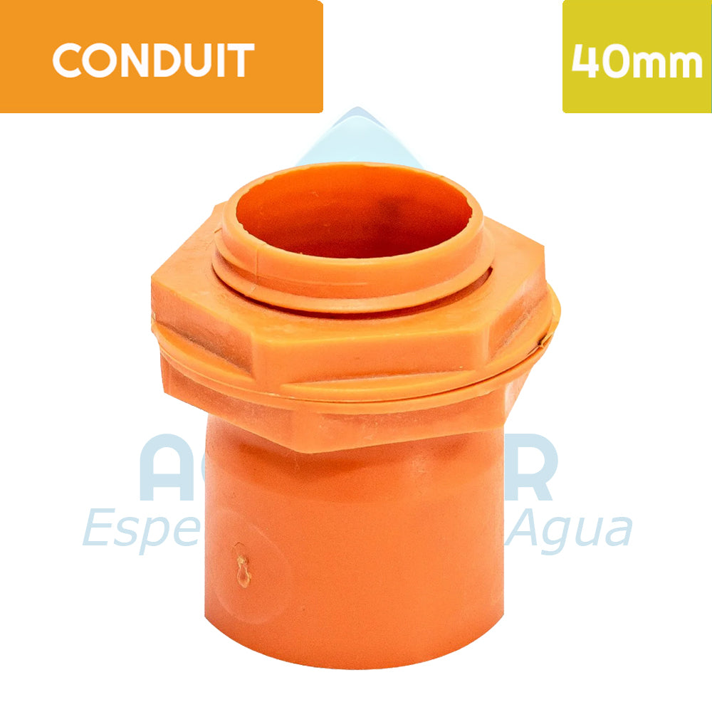 Terminal HE PVC Conduit 40 mm Aguafer