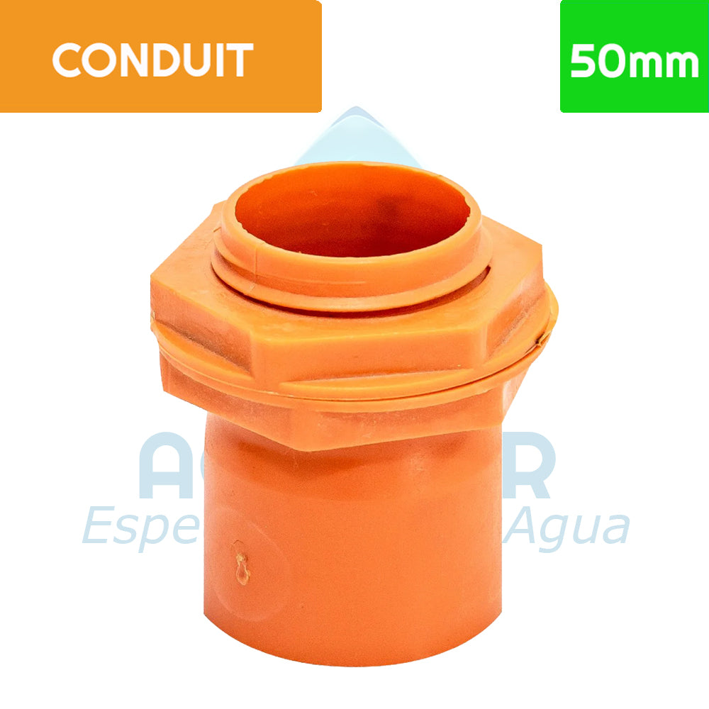 Terminal HE PVC Conduit 50 mm Aguafer