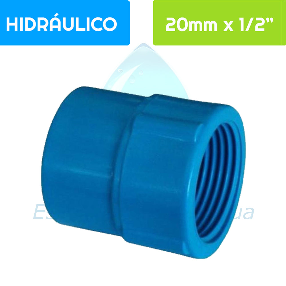 Terminal HI PVC Hidráulico 20 mm x 1/2"