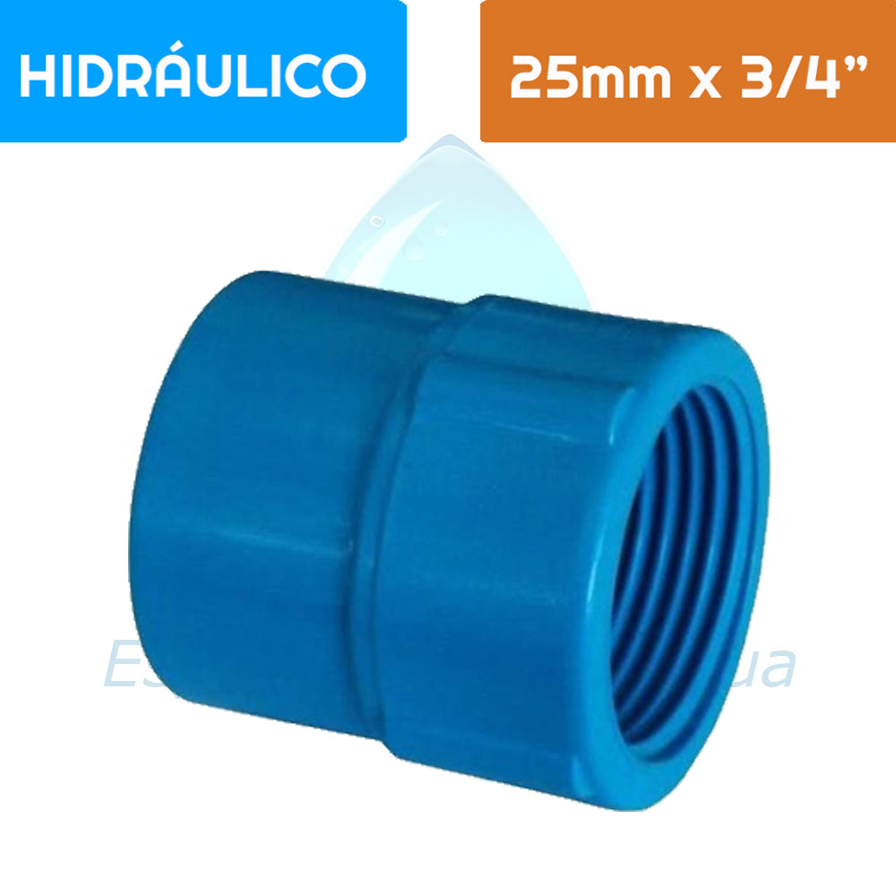 Terminal HI PVC Hidráulico 25 mm x 3/4"