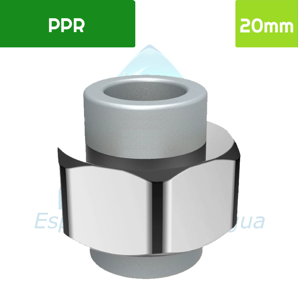 Unión Americana PPR 20 mm Rosca Metálica