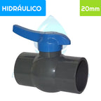 Válvula Bola PVC Hidraulico 20 mm