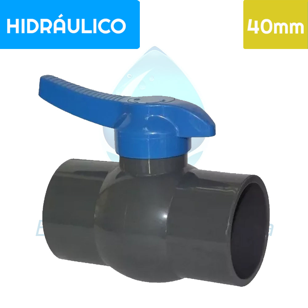 Válvula Bola PVC Hidraulico 40 mm