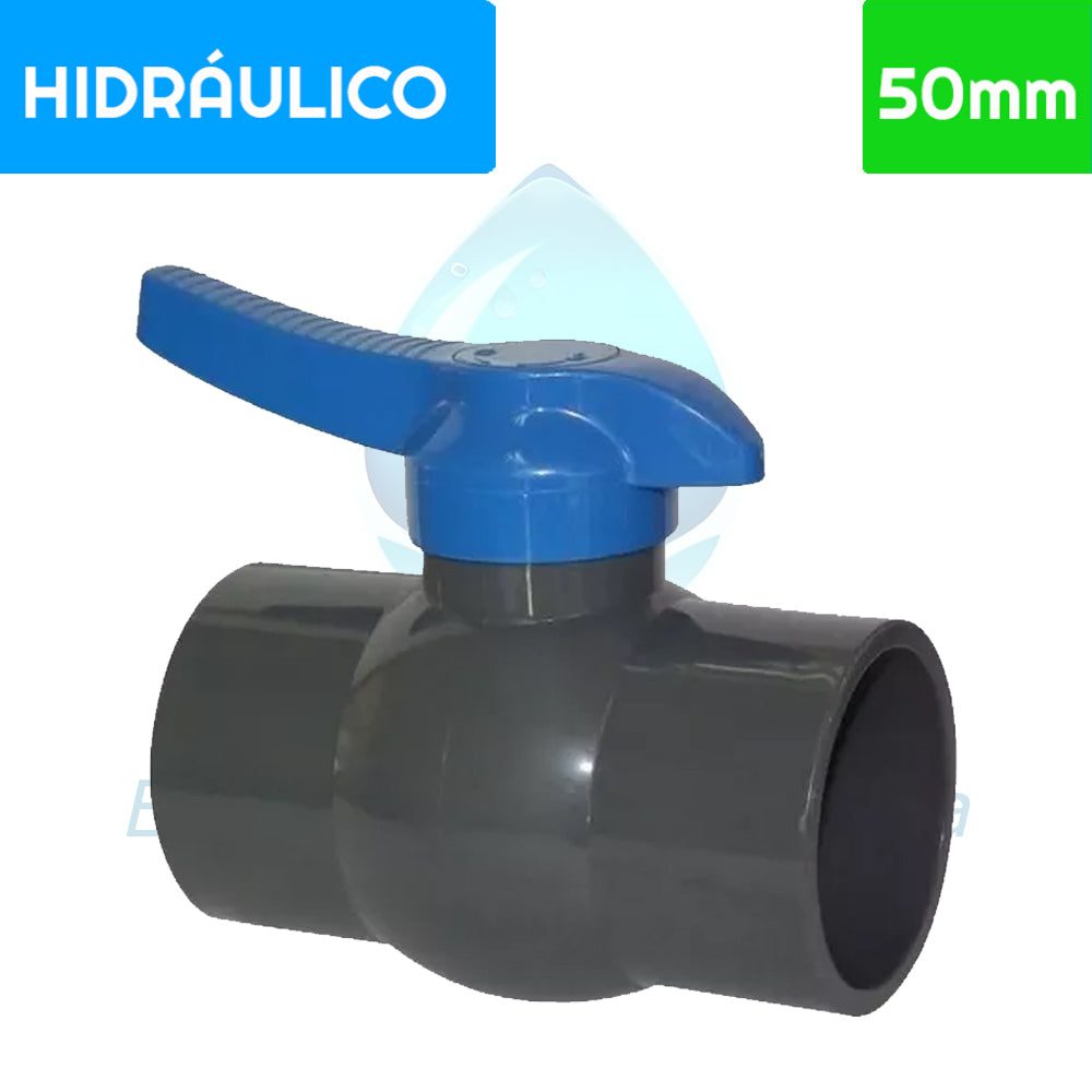 Válvula Bola PVC Hidraulico 50 mm