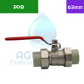 Llave de Bola PPR Latón 63 mm con Unión Americana