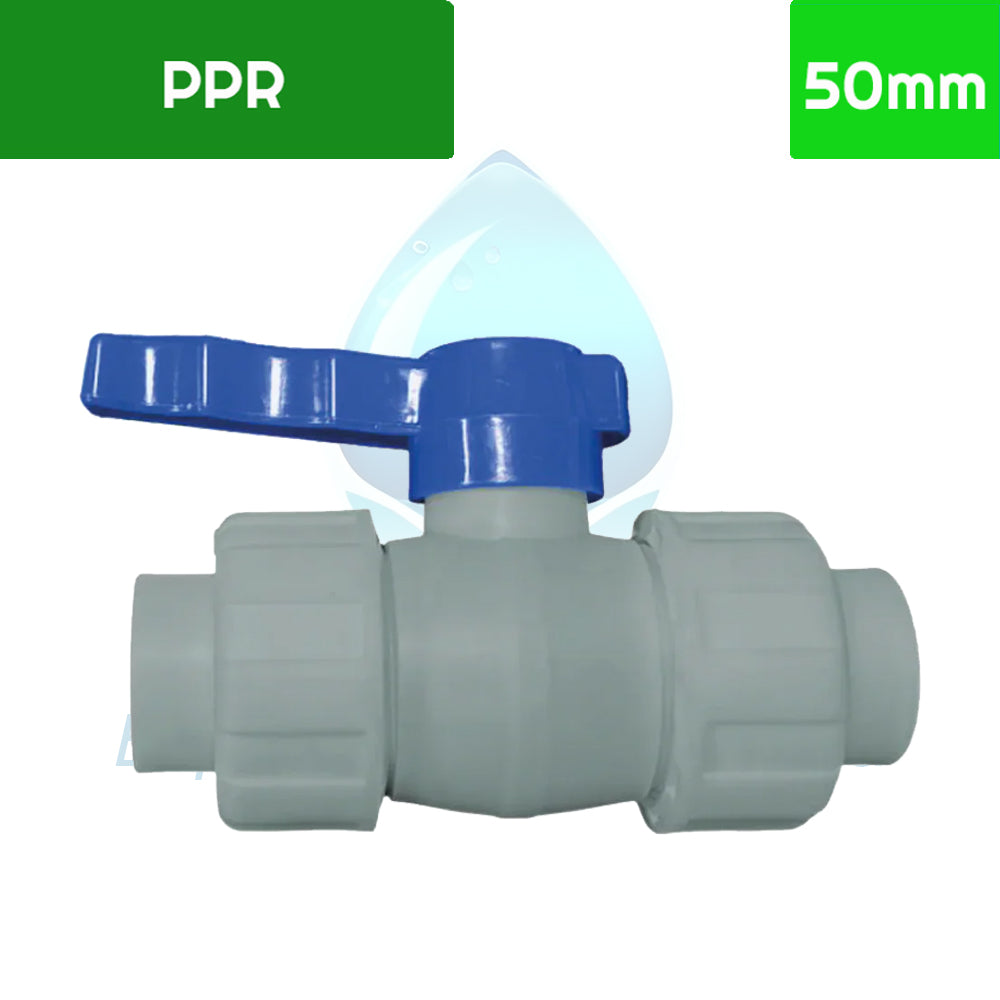 Llave de Bola PPR 50 mm Doble Union Americana