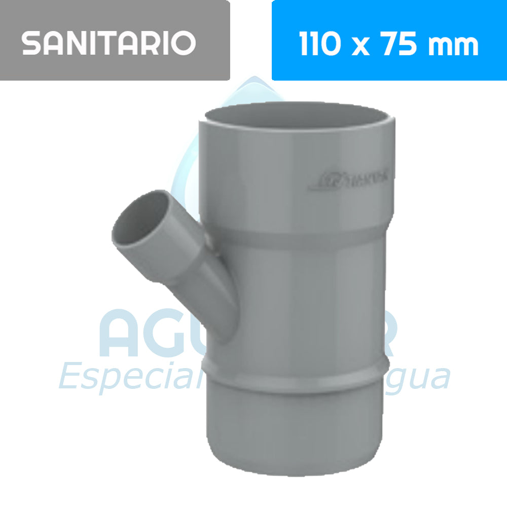 VEE Pvc Sanitario 110 mm x 75 mm Aguafer