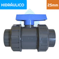 Válvula Bola PVC Doble Unión Americana 25 mm
