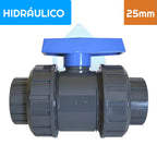 Válvula Bola PVC Doble Unión Americana 25 mm