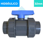 Válvula Bola PVC Doble Unión Americana 32 mm