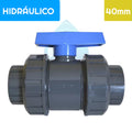 Válvula Bola PVC Doble Unión Americana 40 mm