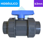 Válvula Bola PVC Doble Unión Americana 63 mm